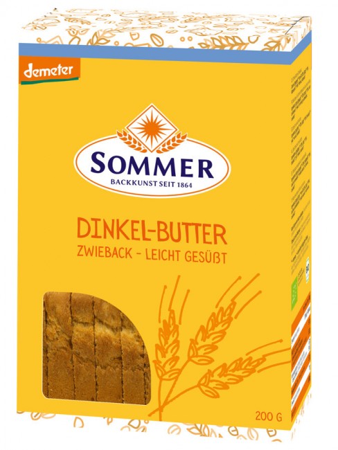 SOMMER : *Bio Demeter Dinkel Butter-Zwieback (200g)
