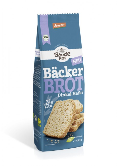 Bauck Mühle : *Bio Bäcker Brot Dinkel-Hafer 450g Demeter (450g)