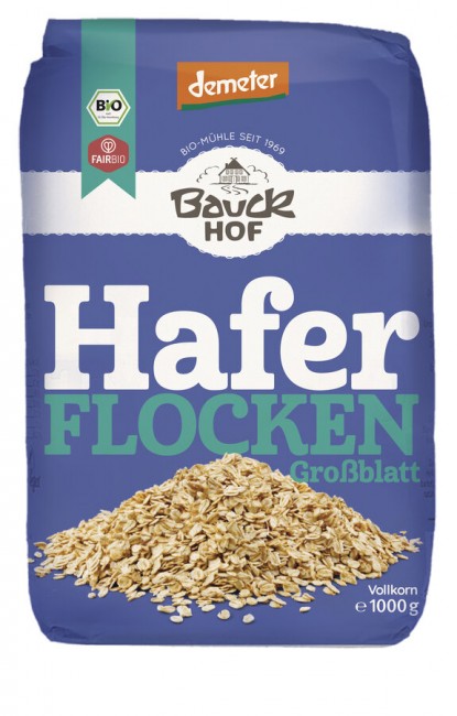 Bauck Mühle : *Bio Haferflocken Großblatt Demeter (1000g)