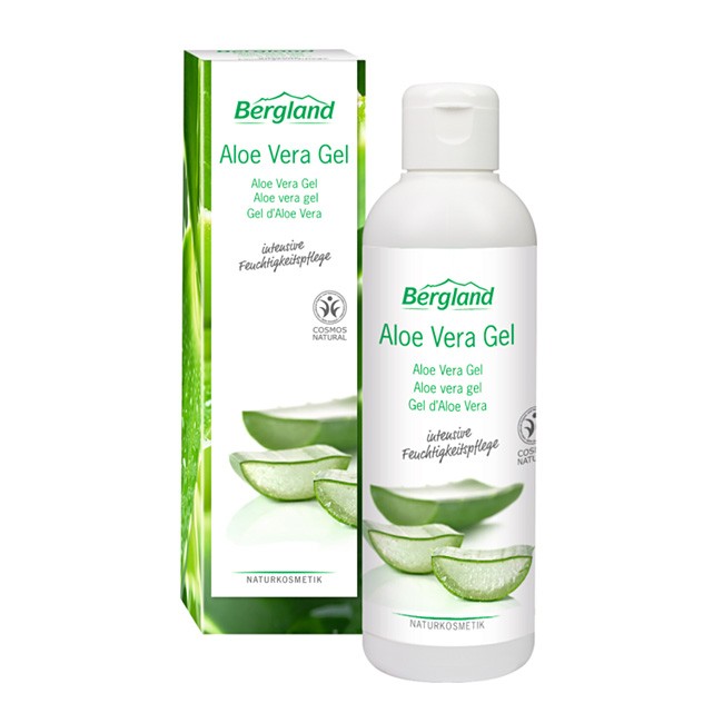 Aloe Vera Gel von Bergland - fettfrei und angenehm kühlend - After Sun Pflege