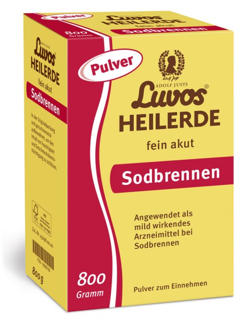 Luvos : Adolf Justs Luvos-Heilerde fein akut Sodbrennen Pulver (800g)