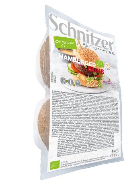 Schnitzer : Glutenfreie Hamburger Buns, bio (250g)