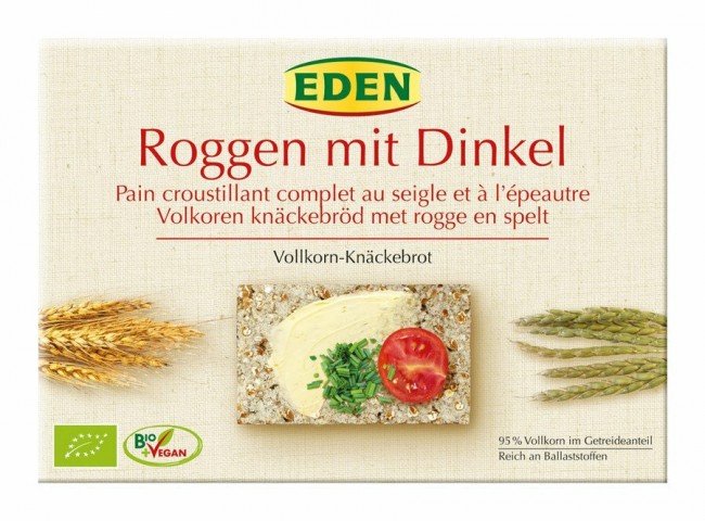 EDEN : *Bio Roggen mit Dinkel Vollk.-Knäckebrot (250g)