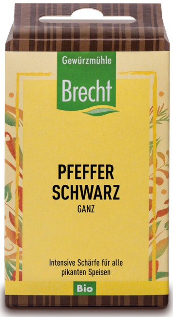 Gewürzmühle Brecht : *Bio Pfeffer schwarz ganz - NFP (40g)