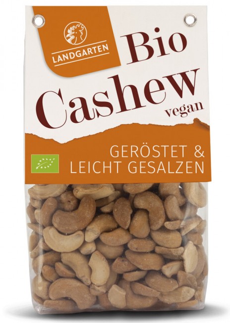 Landgarten : *Bio Bio Cashews geröstet &amp; gesalzen 160g (160g)
