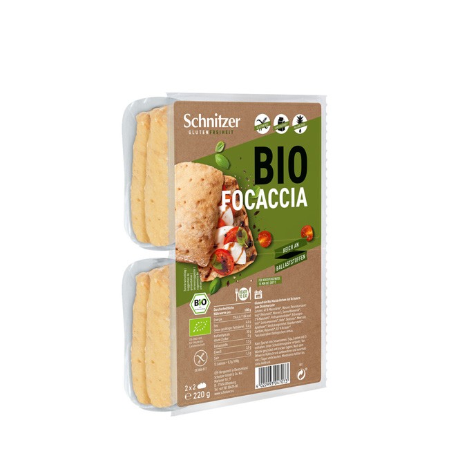 Schnitzer : Glutenfreie Focaccia, bio (220g)