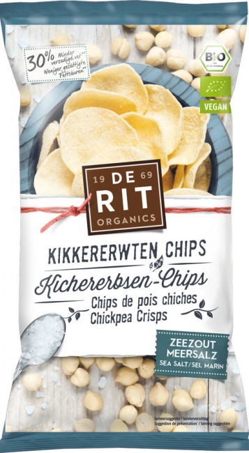 Bio Kichererbsen Chips mit Meersalz von De Rit - Gemüsechips