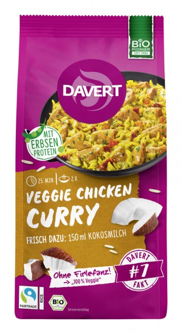 Davert : Veggie Chicken-Curry, bio (120g)