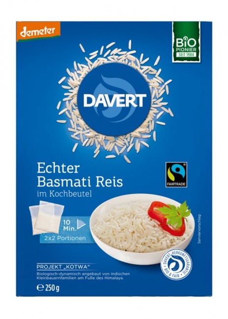 Davert : Basmati-Reis im Kochbeutel, bio (250g)