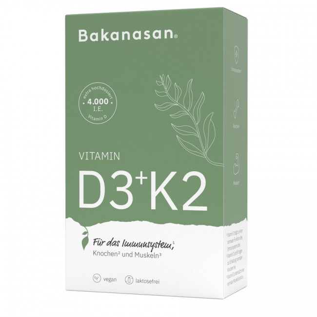 Bakanasan : Vitamin D3+K2 (60St)