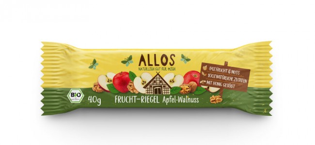 Allos : *Bio Frucht-Riegel Apfel Walnuss (40g)