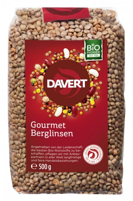 Davert : Gourmet Berglinsen, bio (500g)