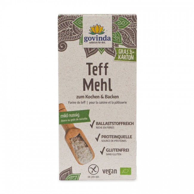 Govinda : Teff-Mehl, bio (450g)