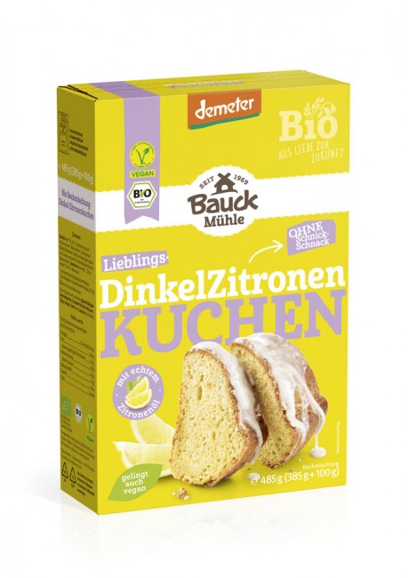 Bauck Mühle : *Bio Dinkel Zitronenkuchen Demeter (485g)