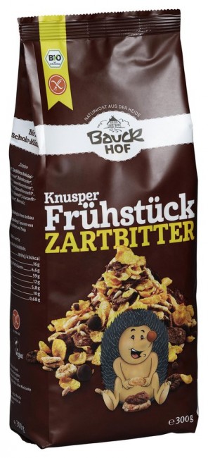 Bauckhof : glutenfreies Knusper Frühstück Zartbitter, bio (300g)