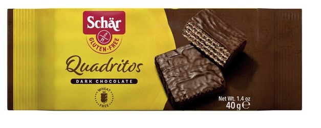 Dr. Schär : Quadritos, glutenfreie Kakao-Waffeln (40g)