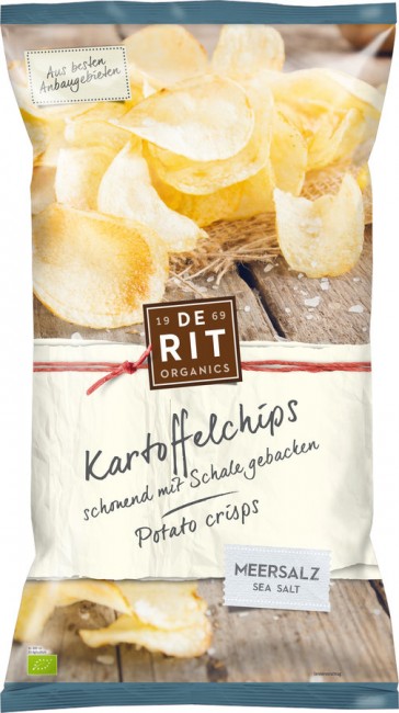 De Rit : Kartoffelchips Meersalz, bio (125g)