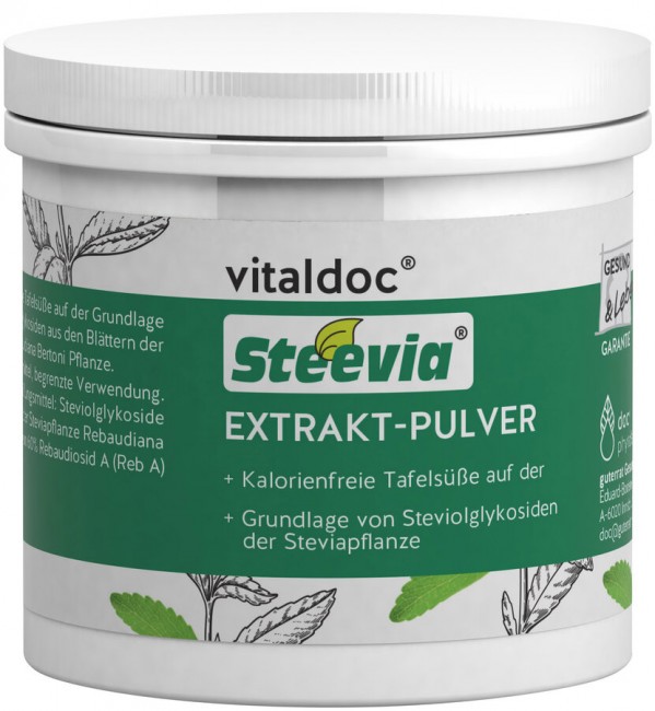 Gesund & Leben : vitaldoc® Steevia® Extrakt-Pulver Dose (50g)