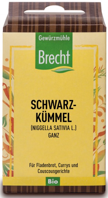 Gewürzmühle Brecht : *Bio Schwarzkümmel ganz - NFP (40g)