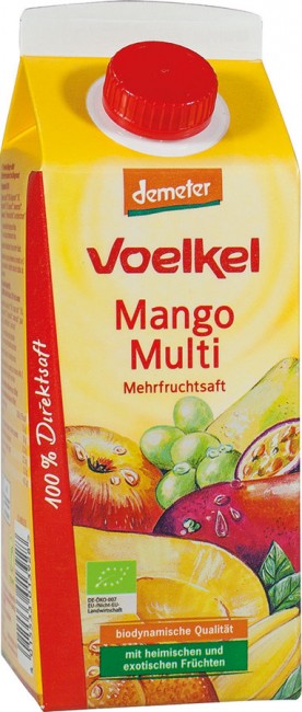 Voelkel Demeter Mango Multi Saft im 750ml Pack
