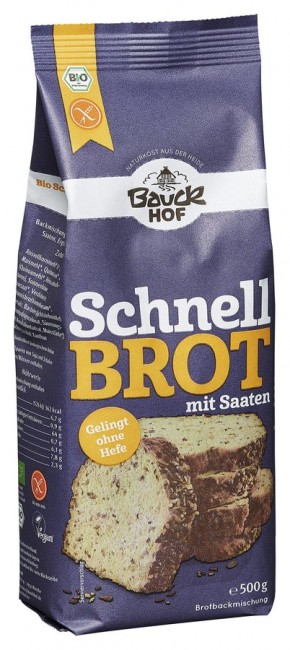 Bauckhof: Schnellbrot mit Saaten, bio (500g)