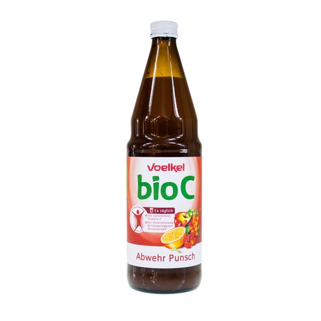 Voelkel bio C Abwehr Punsch Mit natürlichem Vitamin C zur Unterstützung der körpereigenen Abwehrkräfte 0,75l