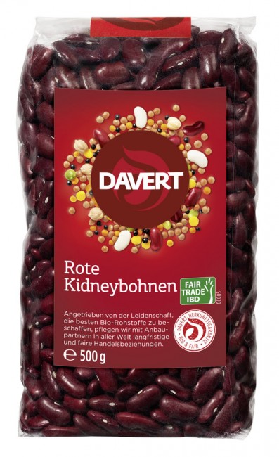 Davert : Rote Kidneybohnen, bio (500g)