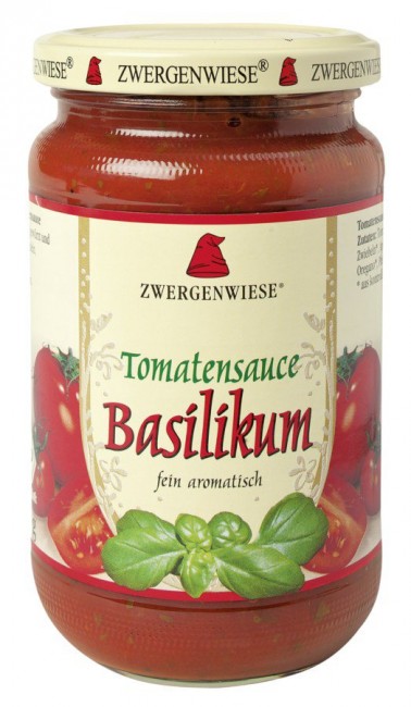 Zwergenwiese : Tomatensauce Basilikum, bio (340ml)