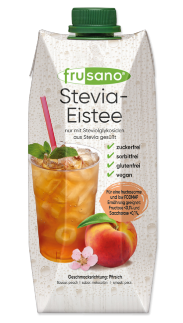 Frusano : Stevia-Eistee Pfirsich (500ml)**