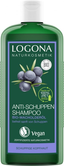 logona-antischuppen-shampoo-250ml mit innovativem pflanzlichem Wirkstoffkomplex mit Bio Wacholderöl Bio Kosmetik Zertifiziert