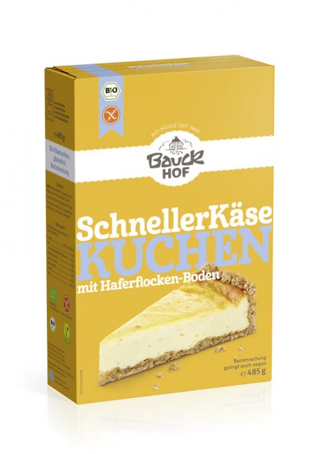 Bauckhof :Bio Backmischung Schneller Käsekuchen, glutenfrei (485g)