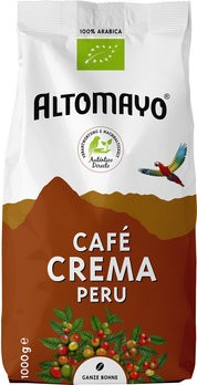 Bio Kaffee Café Crema ganze Bohnen 1000g Altomayo