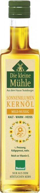 Die kleine Mühle : *Bio Kleine Mühle Sonnenblumenöl-Kernöl (500ml)