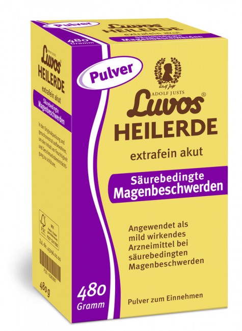 Luvos : Adolf Justs Luvos-Heilerde extrafein akut Säurebedingte Magenbeschwerden Pulver (480g)