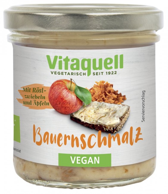 Vitaquell : Veganes Bauernschmalz, bio (120g)
