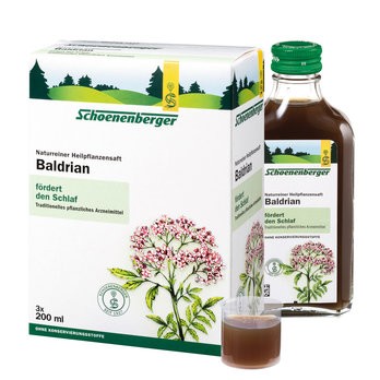 schlaffördernder naturreiner Bio Baldrian Heilpflanzensaft von Schoenenberger in der 600ml Packung
