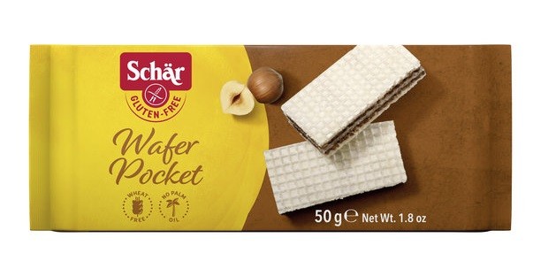 Dr.Schär Wafer Pocket mit Haselnuss Glutenfrei 50g