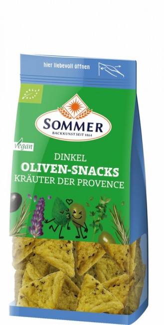 SOMMER : *Bio Dinkel Oliven-Snacks Kräuter der Provence (150g)