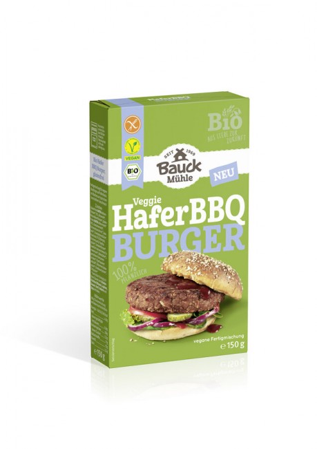 Bauck Mühle : *Bio Hafer BBQ Burger Bio gf (150g)