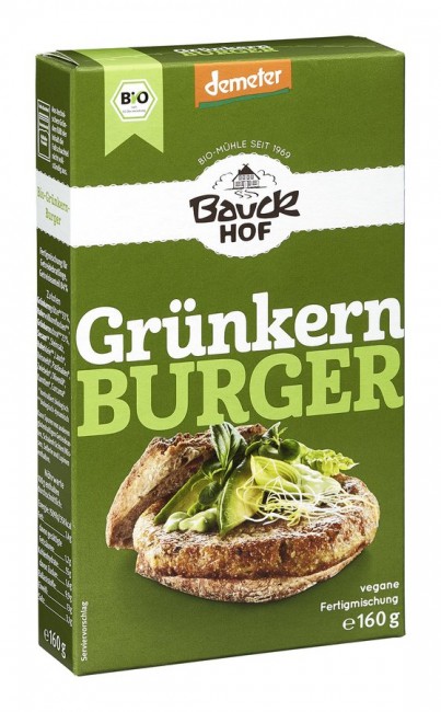 Bauckhof : Grünkern Burger, Demeter (160g)