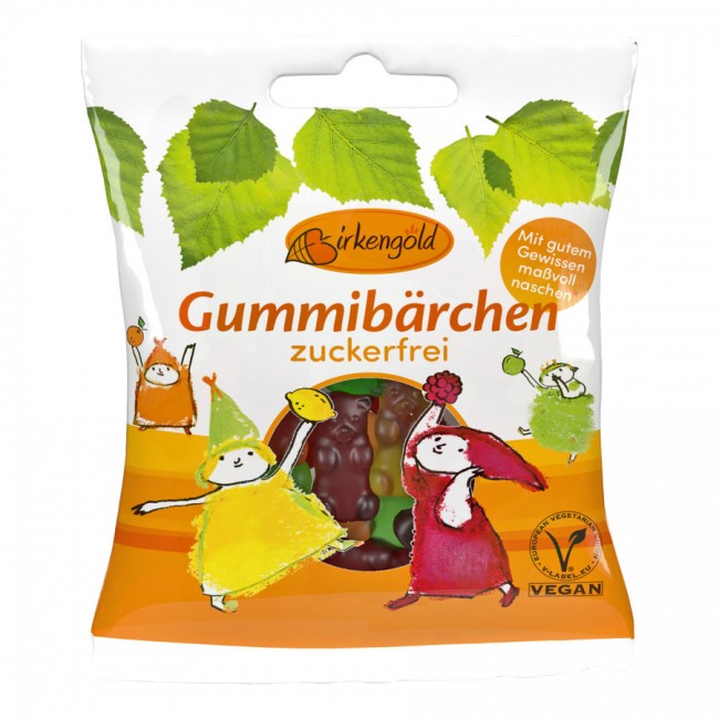 Birkengold : Zuckerfreie Gummibärchen (50g)