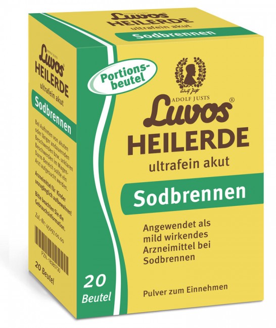 Luvos : Adolf Justs Luvos-Heilerde ultrafein akut Säurebed Magenbeschwerden Portionsbeut (20St)