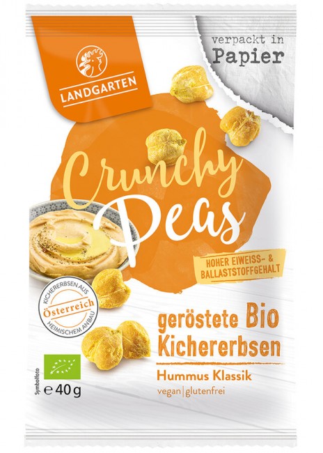 Landgarten : *Bio Bio Crunchy Peas Hummus Klassik 40g (40g)