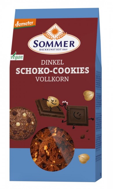 Sommer-Dinkel-Schoko-Cookies