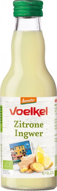Voelkel Zitrone Ingwer Safr, demeter (200ml)