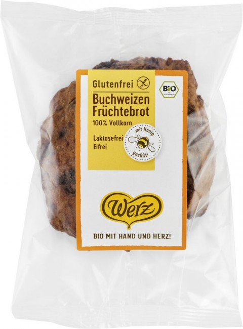 Werz : Glutenfreies Buchweizen-Vollkorn-Früchtebrot, bio (250g)