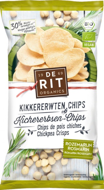 De Rit : Kichererbsen-Chips Rosmarin, bio (75g)