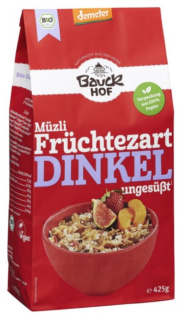 Bauckhof : Dinkel Müzli Früchtezart, demeter (425g)
