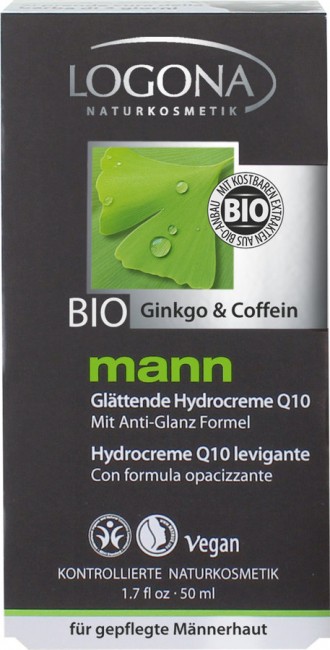 Logona : Mann Glättende Hydrocreme Q10, bio (50ml)**