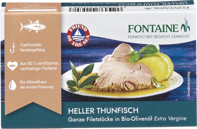 Fontaine : *Bio Heller Thunfisch in Bio-Olivenöl (120g)